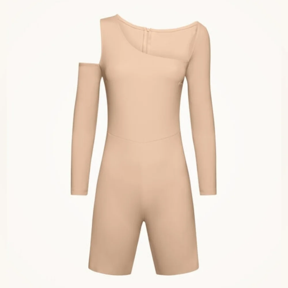 NWT Wolford Almond Warm Up‎ Cutout Fitted Jumpsuit Playsuit 40 US 10